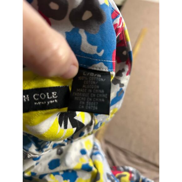 Kenneth Cole New York Men’s Large Button Down Shirt Paint Splatter Print - Picture 7 of 7